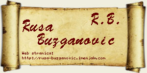 Rusa Buzganović vizit kartica